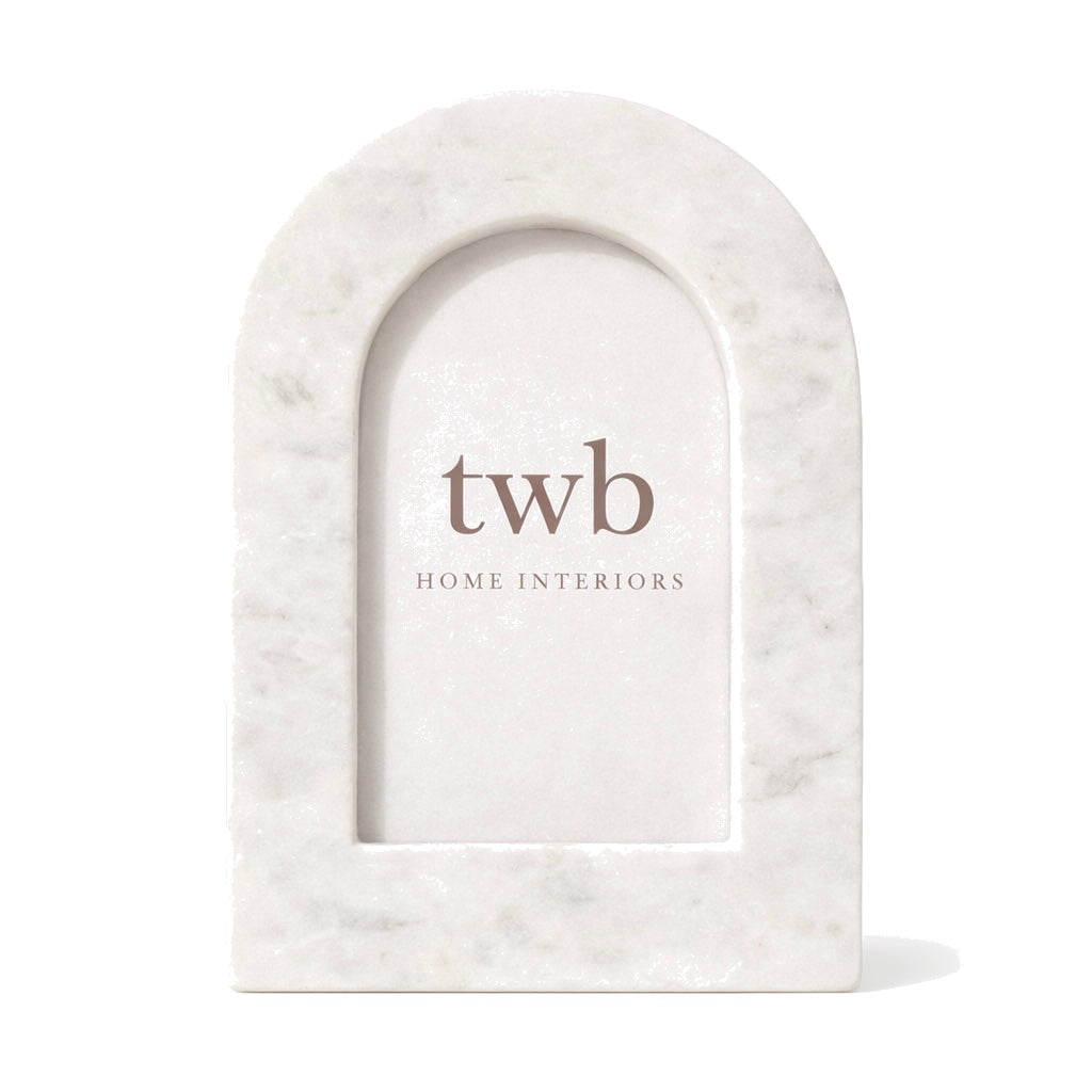 Elio Marble Arched Photo Frame 4x6"