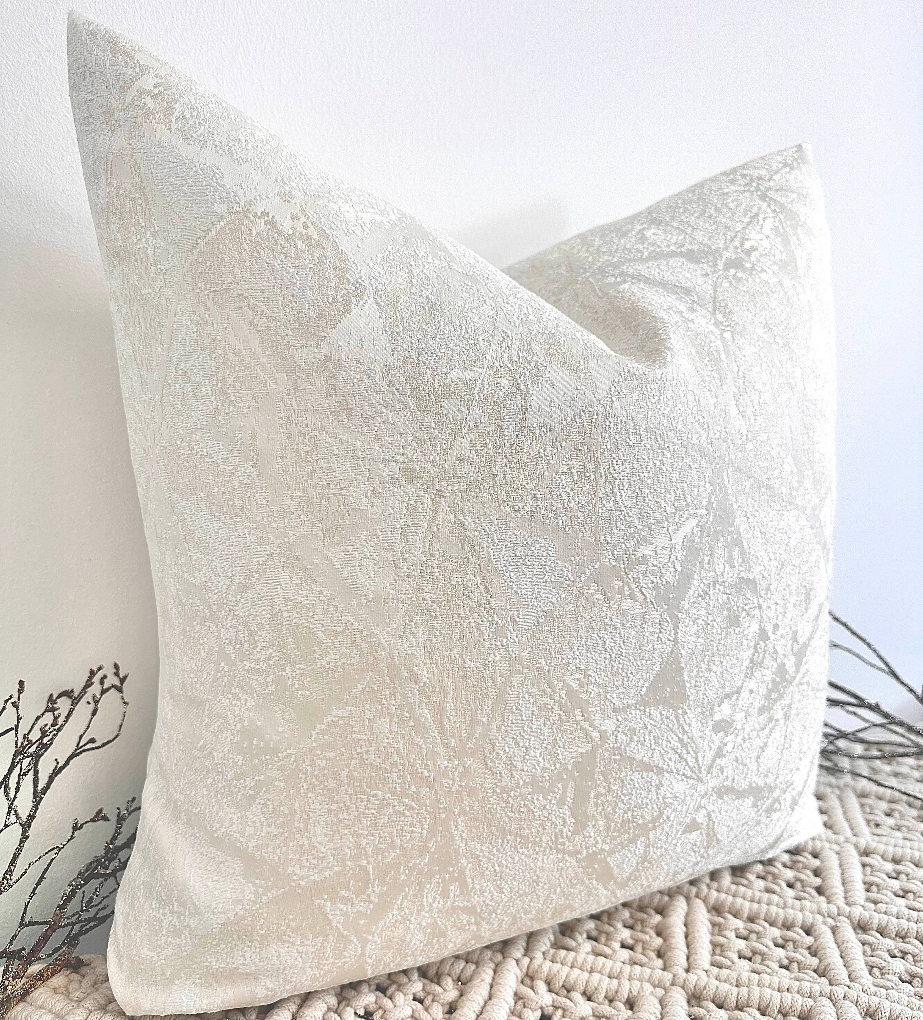 The Ivory Sofija Cushion + 100% feather insert