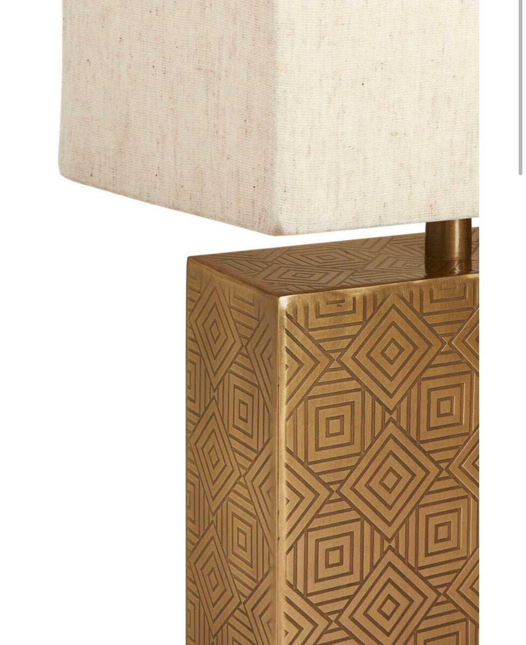 Savoy Gold Finish and Marble Base Table Lamp