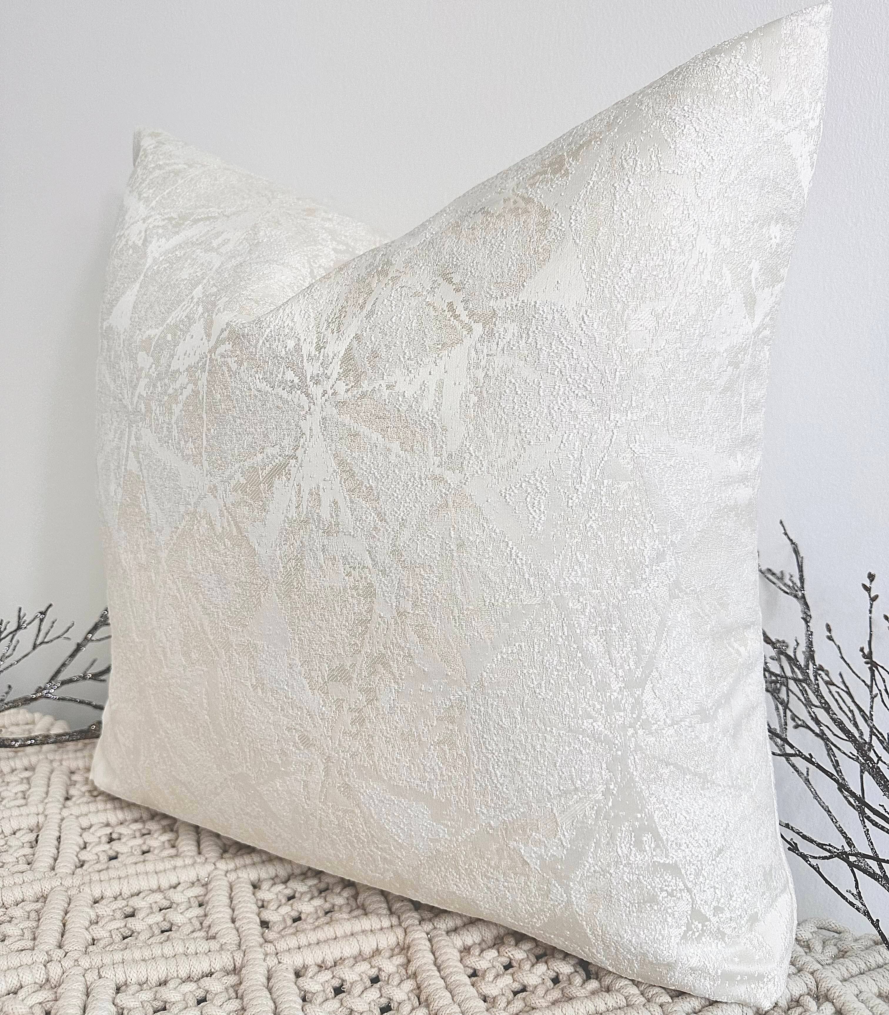 The Ivory Sofija Cushion + 100% feather insert