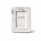 Atelier Rounded Edge Marble Photo Frame 4x6"
