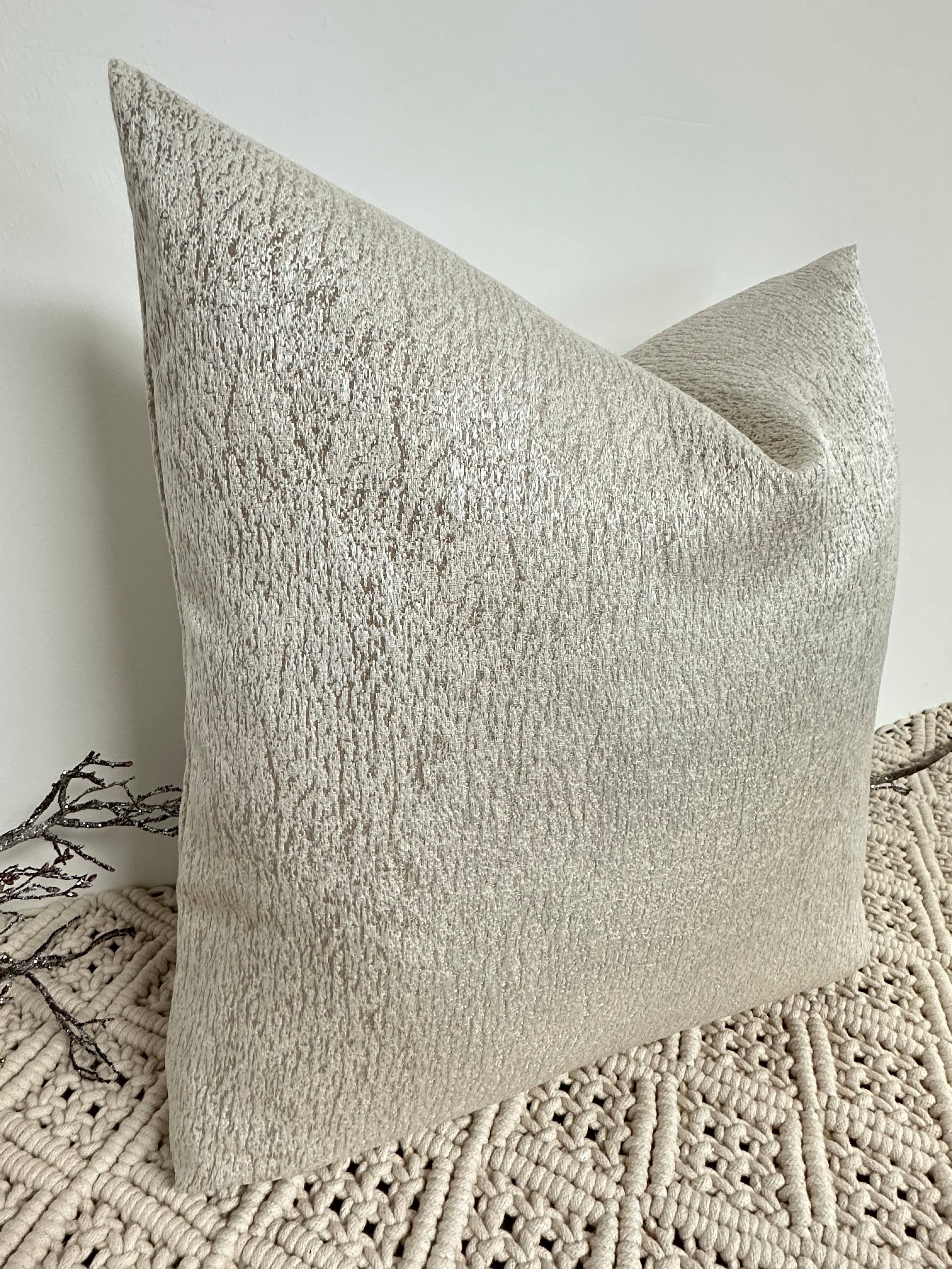 The Cream Miyake Cushion + 100% Feather Insert