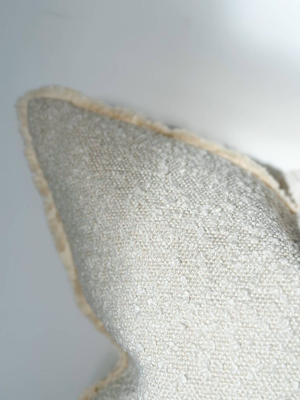 Sofia Cream Boucle Cushion 54x54 + 100% Feather Insert