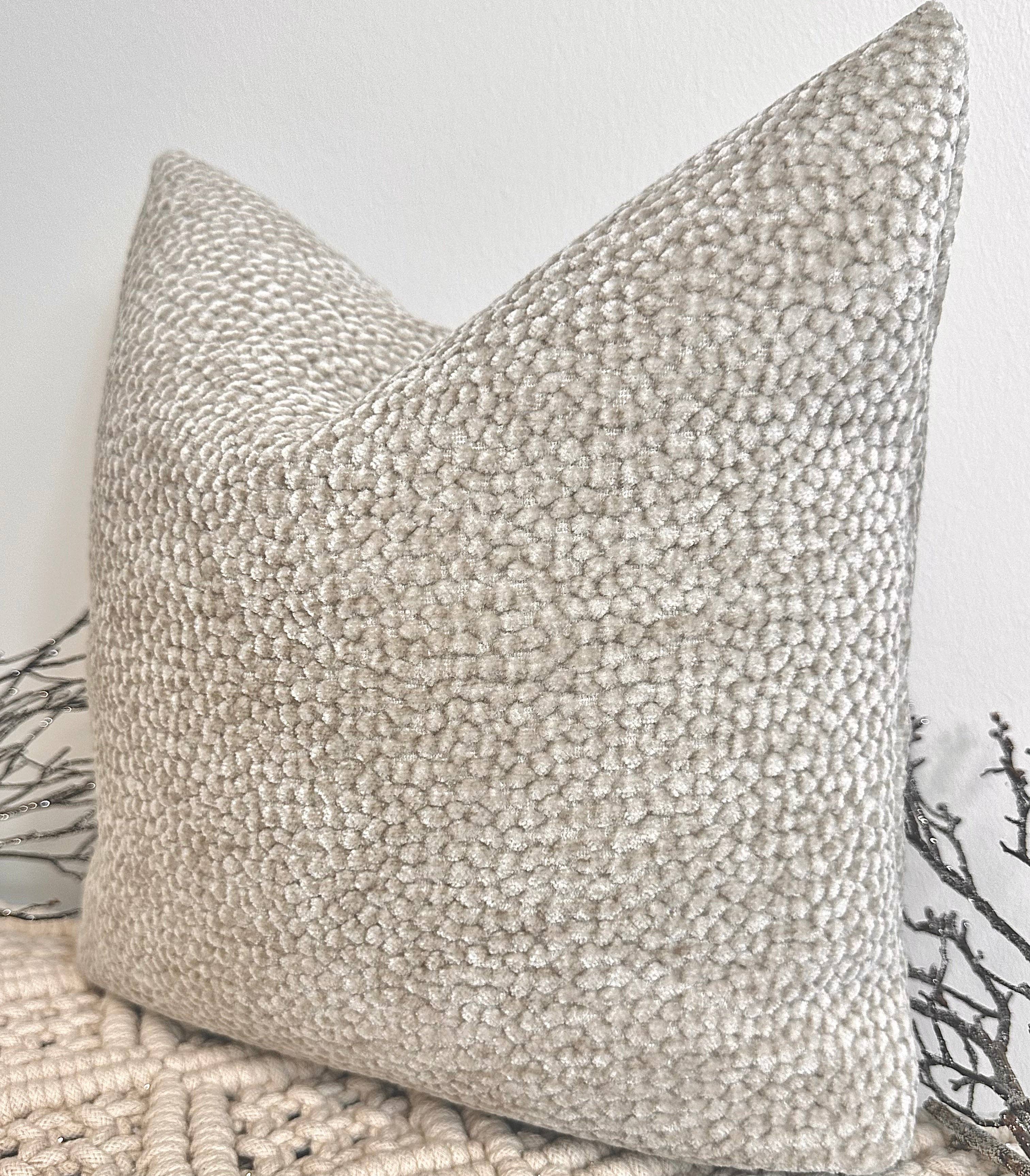 The Beige Meia Cushion + 100% Feather Insert