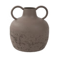 Alora Brown Textured Metal Vase Small