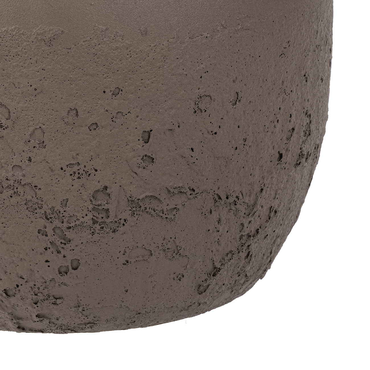 Alora Brown Textured Metal Vase Small