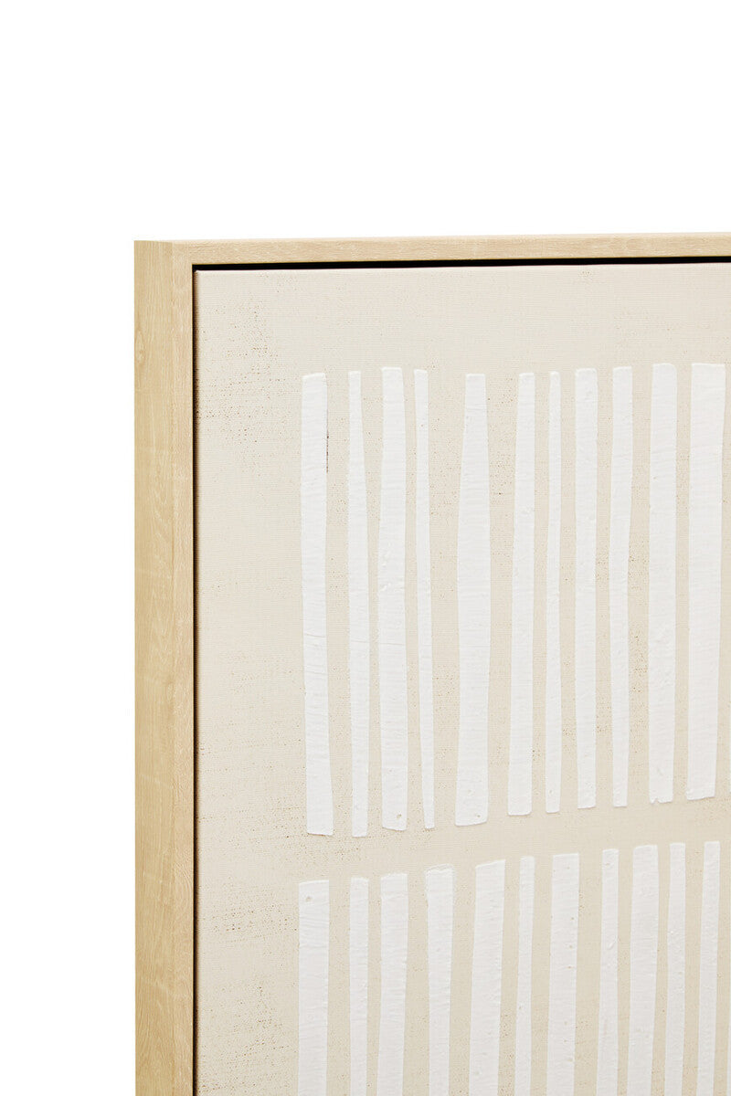 Grounded Lines Textured Canvas Wall Art