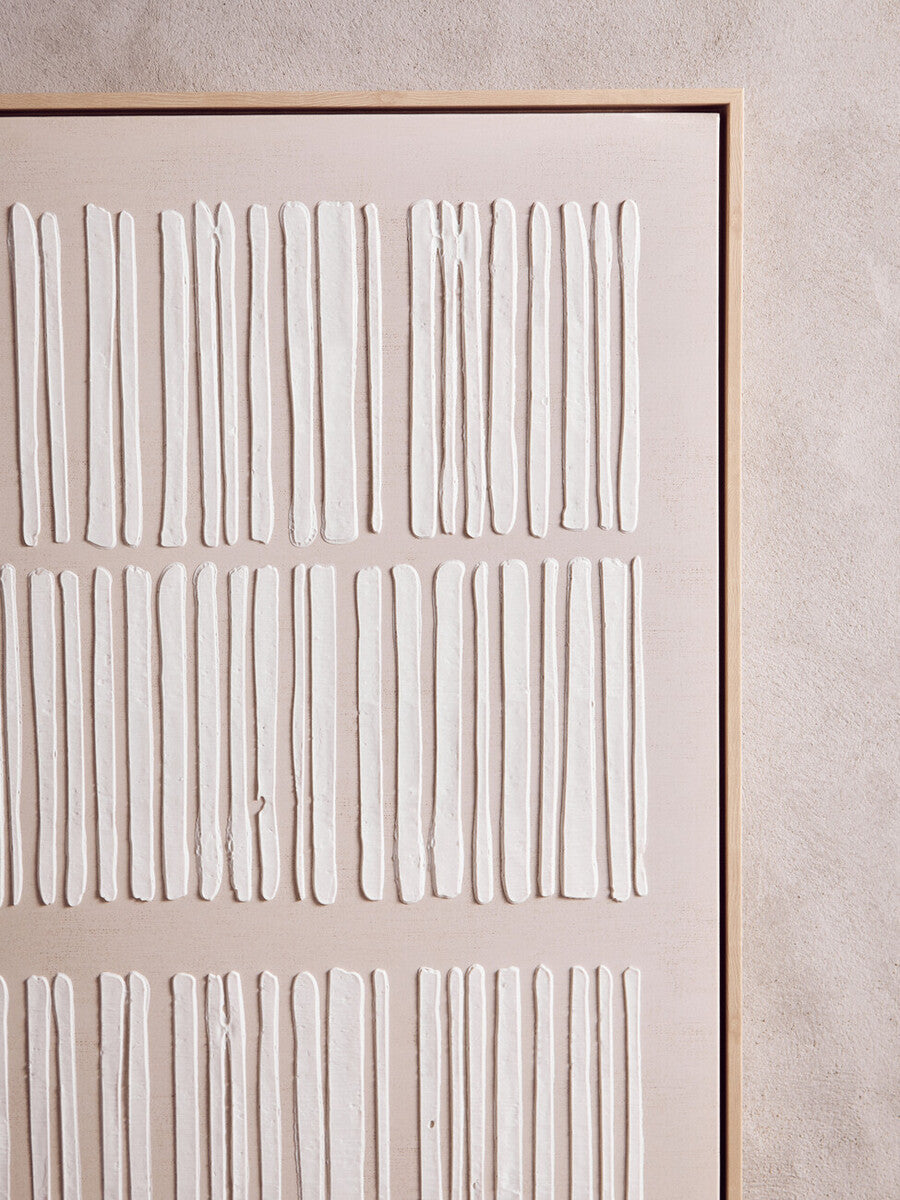 Grounded Lines Textured Canvas Wall Art