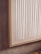 Grounded Lines Textured Canvas Wall Art