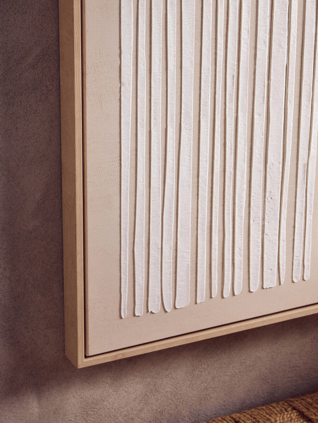 Grounded Lines Textured Canvas Wall Art