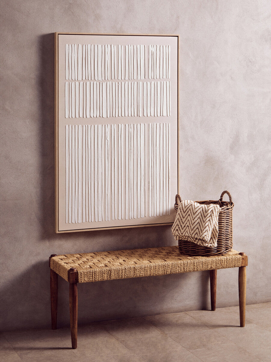 Grounded Lines Textured Canvas Wall Art