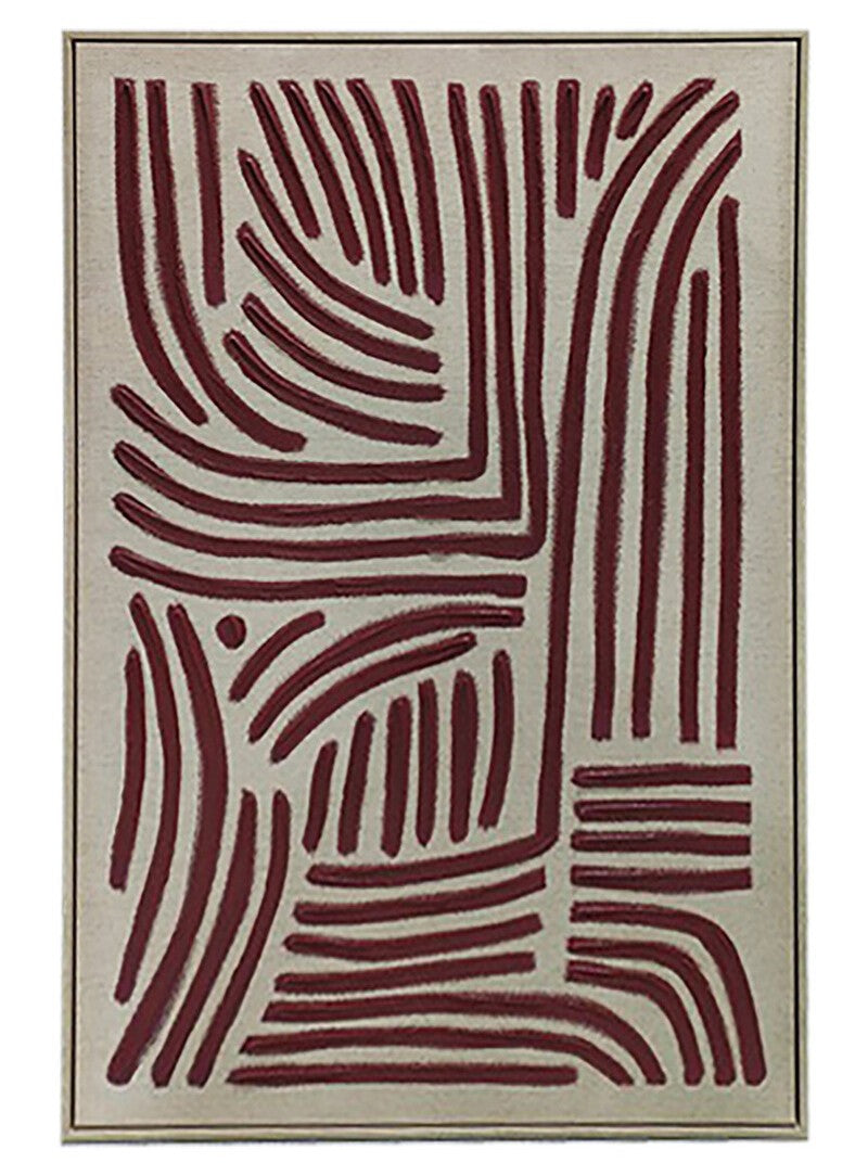 PRE-ORDER Astratto Textured Linear Abstract Wall Art