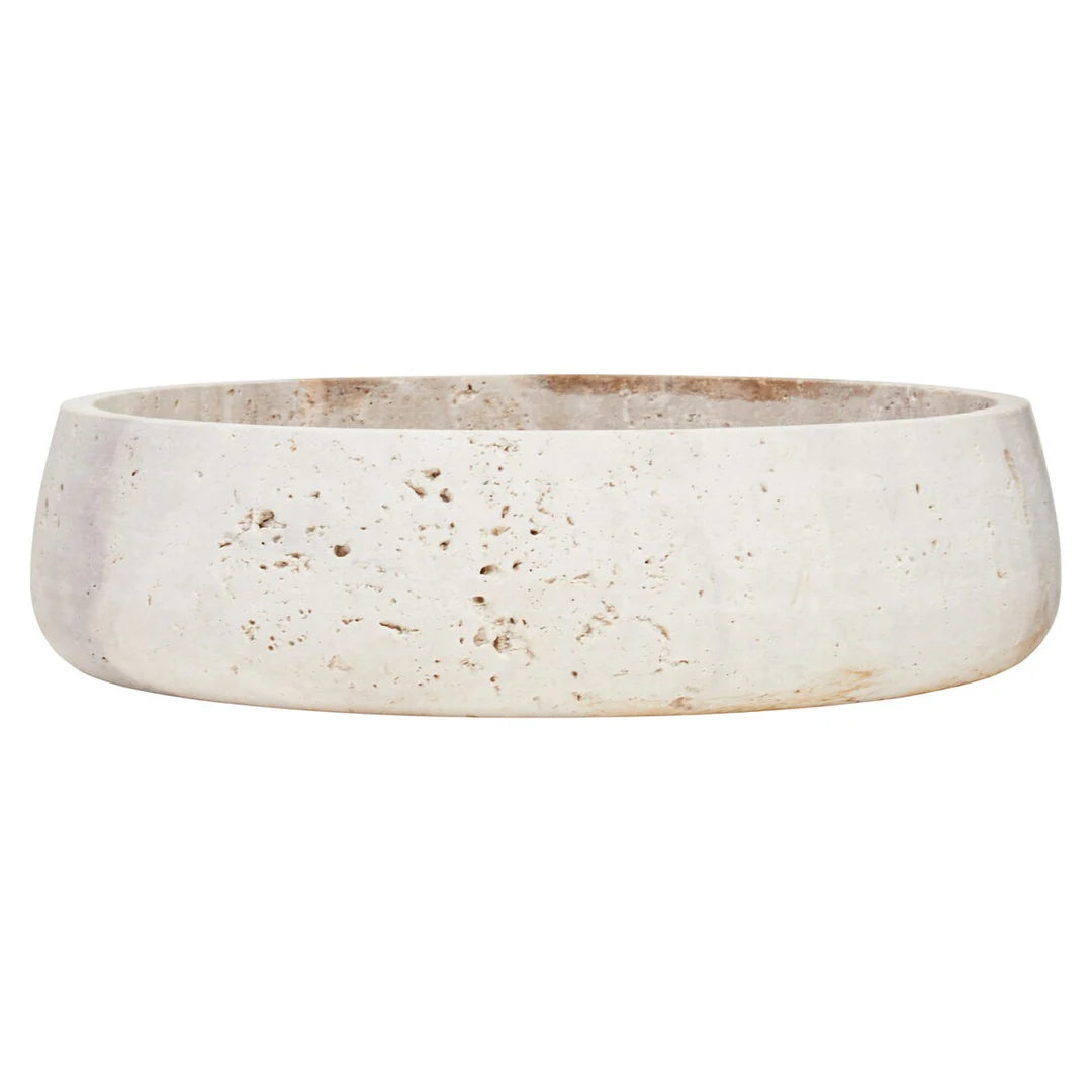 Tibor Bowl - Travertine