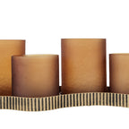 Belvedere Aged Gold 5 Light Candle Holder