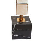 Marmo White Fabric Shade Marble Table Lamp