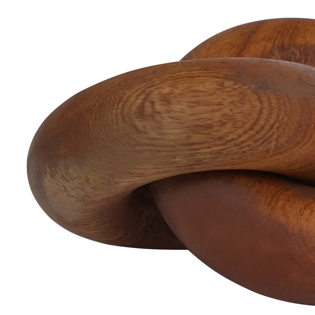 Cato Brown Wood Small Knot Decor