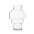 Cayden Stacked Design Small Glass Vase
