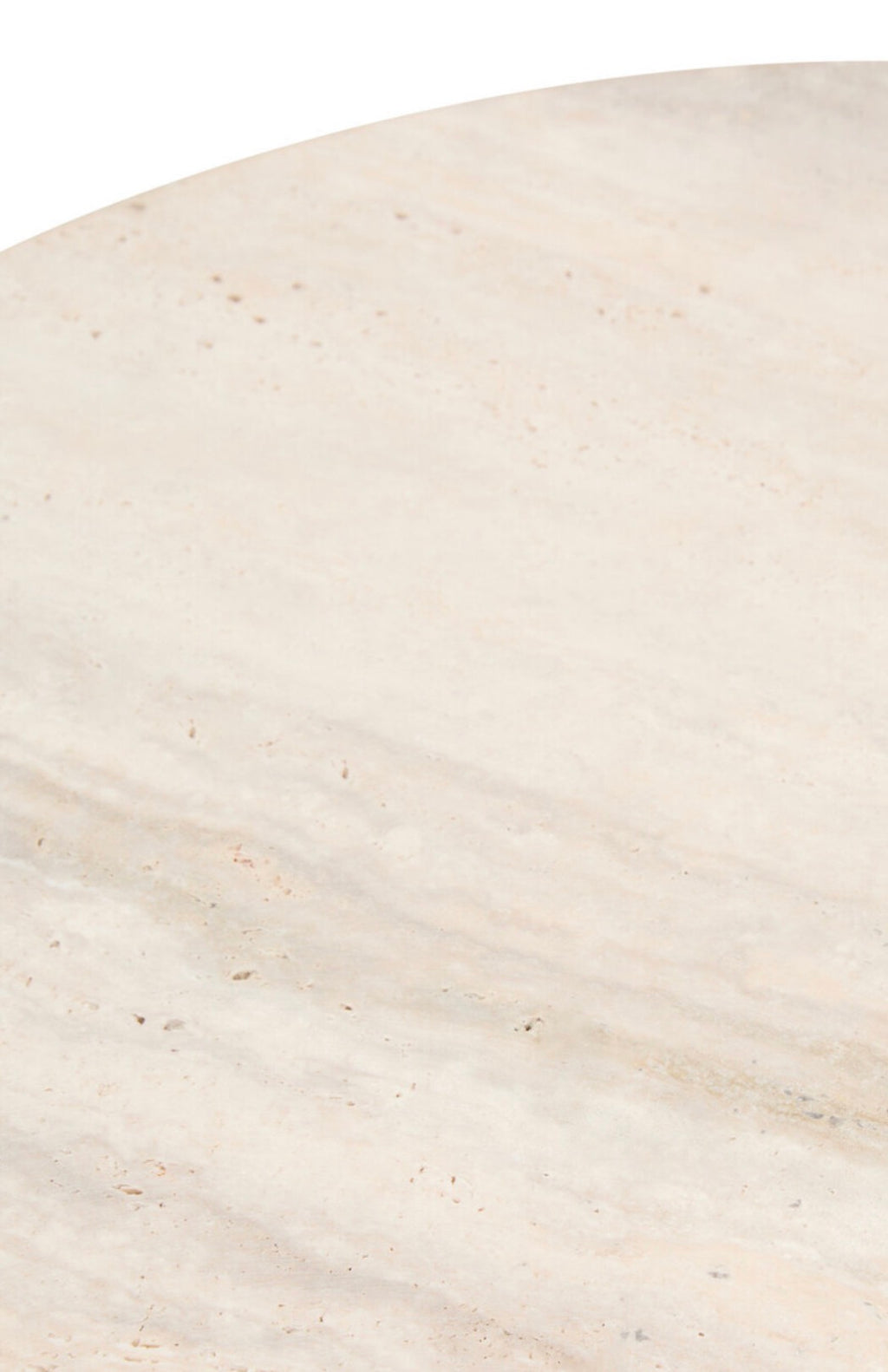 Palermo Travertine Top Round Side Table