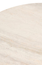 Palermo Travertine Top Round Side Table
