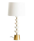 Ocala White Marble and Gold Table Lamp
