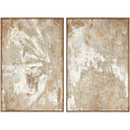 Astratto Set of 2 Neutral Tones Textured Wall Art