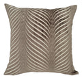 Malini Cut Velvet Fan Rada Choc Square Cushion 43x43 + 100% Feather Insert