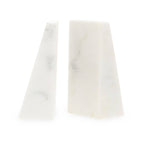 Marris Set Of 2 White Marble Bookends