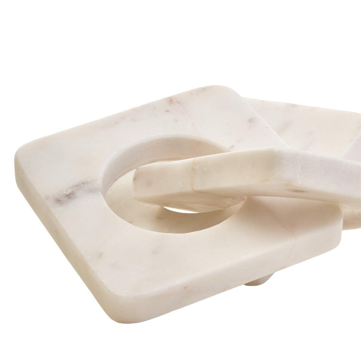 Nason White Marble Three Link Chain