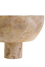 Santino Chocolate Marble Pedestal Bowl