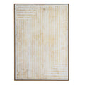 Ancient Lines Hand Painted Canvas In Frame