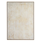 Ancient Lines Hand Painted Canvas In Frame