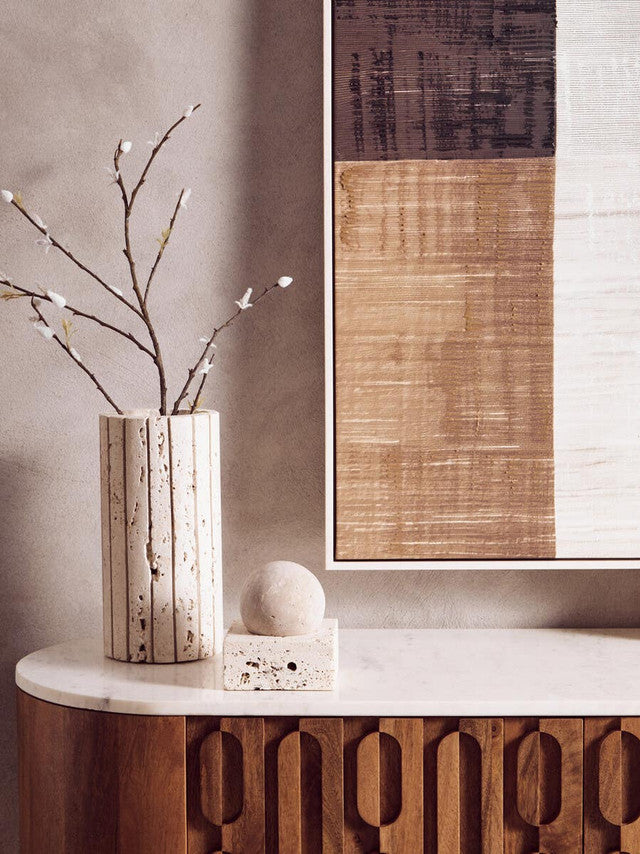 Tibor Travertine Sculpture