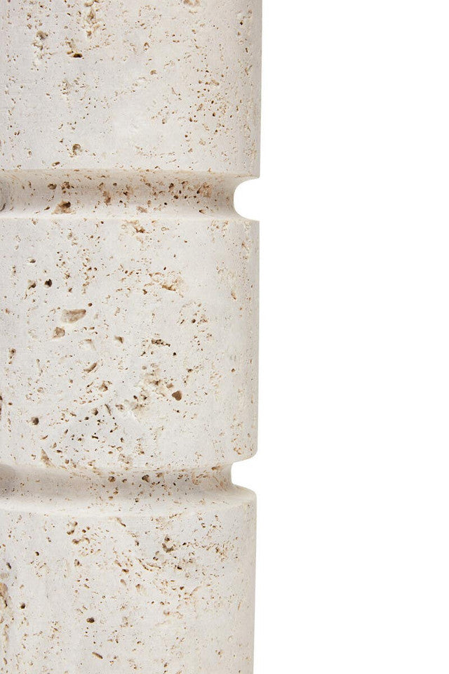 Tibor Travertine Small Candle Holder