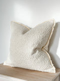 Sofia Cream Boucle Cushion 54x54 + 100% Feather Insert